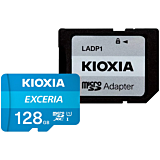 Card memorie Kioxia Exceria MicroSDXC 128GB, Clasa 10 + adaptor