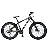 Bicicleta de munte Carpat Fat Bike V2619B, otel, 26", Negru/Albastru/Gri