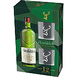Whisky Glenfiddich 12 YO Single malt + 2 pahare