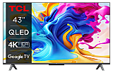 Televizor QLED Smart TCL 43C635A 108 cm, 4K UltraHD, Negru