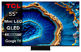 Televizor TCL MiniLed 55C805, 139 cm, Smart Google TV, 4K Ultra HD, 100hz, Clasa G
