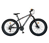 Bicicleta de munte Carpat Fat Bike V2619B, otel, 26", Gri/Portocaliu