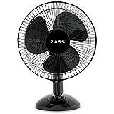 Ventilator de birou Zass ZTF1202, 35W, Negru