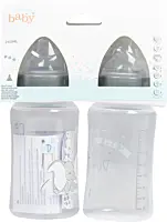 Setx2 biberon plastic 240 ml