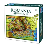 Puzzle 240 pcs Romania, D-toys