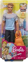 Papusa Barbie Travel Ken, plastic, Multicolor