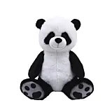 Urs panda de plus sezand Max&Sax, 65 cm, Alb/Negru