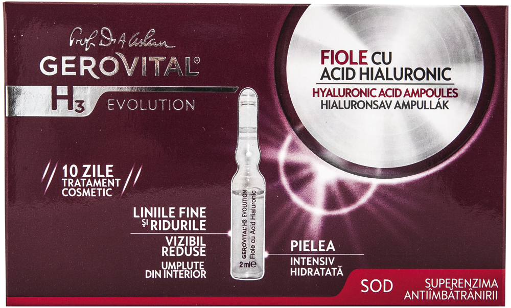 Gerovital Evolution fiole acid hialuronic 10 x 2 ml | Lei/buc | urgente-instalatori.ro