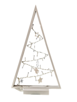 Figurina 20 leduri triunghi, alb cald