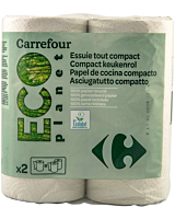 Prosoape din hartie Eco Carrefour 2 straturi 2 role