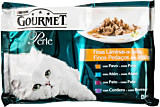 Hrana umeda pentru pisici mini fileuri in sos Purina Gourmet 4 x 85 g