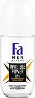 Deodorant Roll-On Anti-perspirant Fa Men Xtreme Invisible, 50 ML