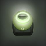 Lampa veghe LED, cu senzor lumina, verde, Phenom