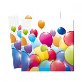 Set 20 servetele party baloane color, 33 x 33 cm