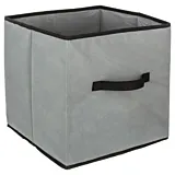 Cutie depozitare pliabila, polipropilena/carton, 31x31x31 cm, Gri
