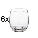 Set 6 pahare whisky Mergus, sticla cristalina, 420 ml, Transparent