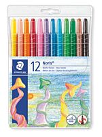 Set creioane colorate cerate Staedtler, mecanism Twister, 12 culori/set
