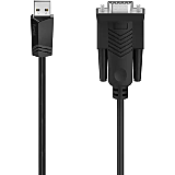 Cablu convector USB 2.0 - Serial HAMA 200622, 1.5m, negru