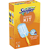 Pamatuf pentru curatarea prafului Swiffer Duster Kit Trap & Lock, 1 Maner scurt + 4 Rezerve