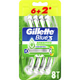 Aparat de ras de unica folosinta Gillette Blue3 Sensitive, 6+2 bucati