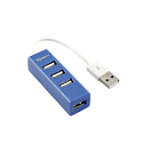 Hub USB Sbox H-204BL, 4 porturi, USB 2.0, Albastru