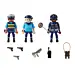 Set 3 figurine politisti Playmobil City Action, 18 piese