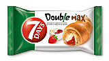 Croissant 7 Days Double Max cu crema de vanilie si capsuni 80 g