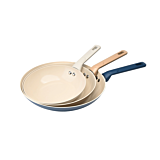 Set 3 tigai Carrefour Home, aluminiu forjat, 20/24/28 cm, Multicolor