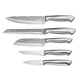 Set 5 cutite monobloc Carrefour Home, inox, Argintiu
