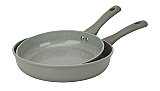 Set 2 tigai Carrefour Home, aluminiu forjat, 24/28 cm, Verde