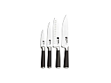 Set 4 cutite inox Bergner Elite, Argintiu/Negru