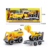 Cisterna cu excavator si remorca