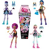 Papusa surpriza cu 5 accesorii Monster High Buried Secrets HYV64, 4 modele, Multicolor