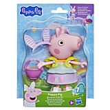 Figurina Peppa Pig Tinuta de primavara, 15 cm, Multicolor
