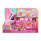 Set Mini rulota Barbie Dream Land Road Trip Camper JMK45, Multicolor