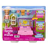 Set de joaca Barbie Petrecere cu ceai Chelsea JJB40, Multicolor