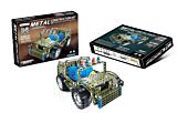 Set de asamblare masina militara din metal, 283 piese, Multicolor