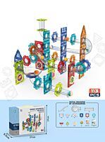 Set magnetic, 113 piese, Multicolor