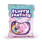 Set jucarii plus Keycraft Fluffy Fantasy Curcubeu si Unicorn, Multicolor