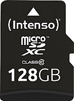 Card de memorie Intenso, 128GB, microSDXC, Clasa 10 + Adaptor SD
