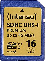 Card de memorie Intenso, 16GB, SDHC, Clasa 10