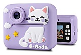 Camera Foto si Video pentru copii cu Imprimare, E-Boda Happy Print 100, Mov