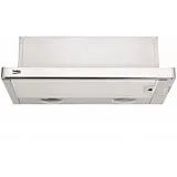 Hota incorporabila telescopica Beko CTB6407X, capacitate absorbtie 275 mc/h, 1 motor, 60 cm, Filtru metalic lavabil, Iluminare , Inox