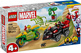 LEGO Marvel Paienjenelul Marvel si prietenii lui uimitori Spin si Electro intr-o urmarire cu dino-vehicule 11198