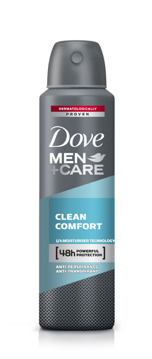 Anti-perspirant spray Dove Men+Care Clean Comfort 150ml
