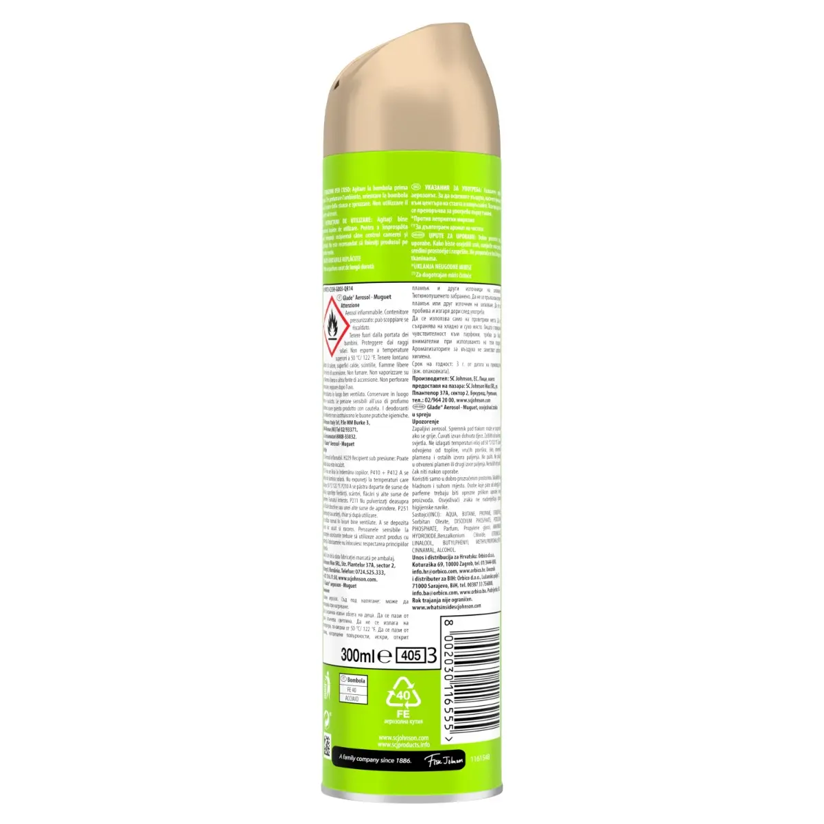Spray aerosol cu miros de lacramioara Glade 300ml