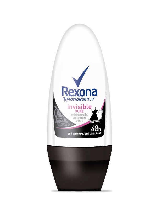 Deodorant antiperspirant roll-on, Rexona Invisible Pur, 50ml