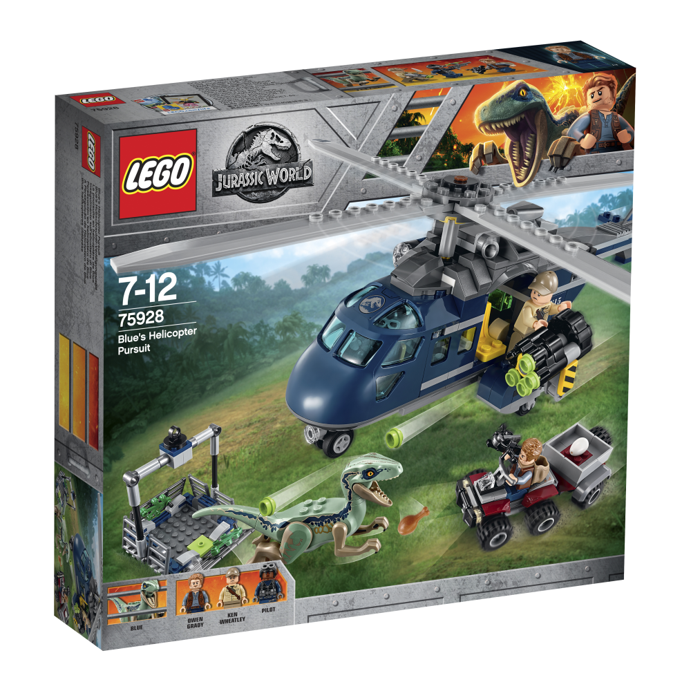 LEGO Jurasic World - Urmarire cu elicopter 75928