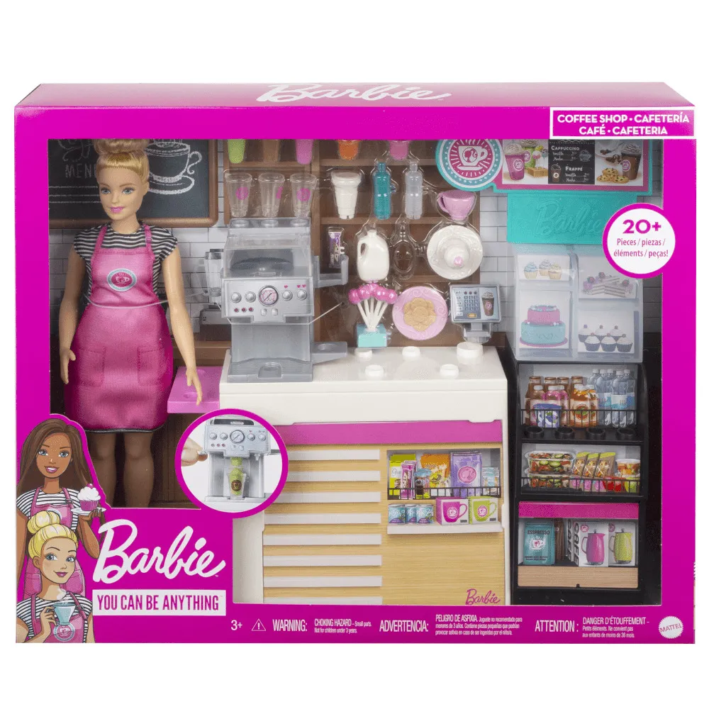 Set de joaca Barbie Cafeneaua, Multicolor