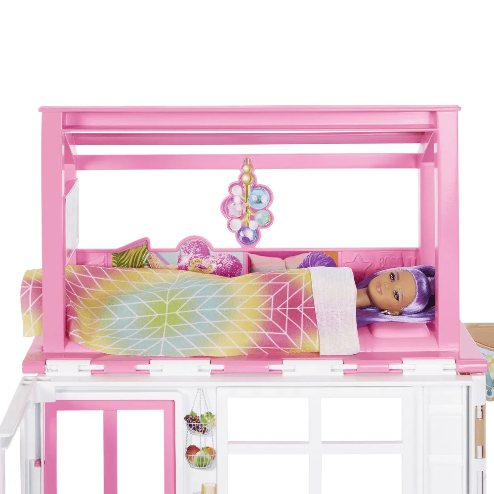 Casa Barbie cu 4 camere si 2 nivele, Multicolor